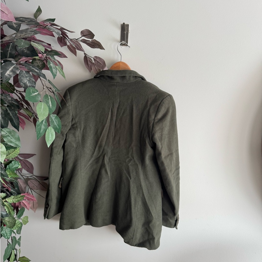 L.L. Bean Olive Green Military Jacket - Picture 6 of 6